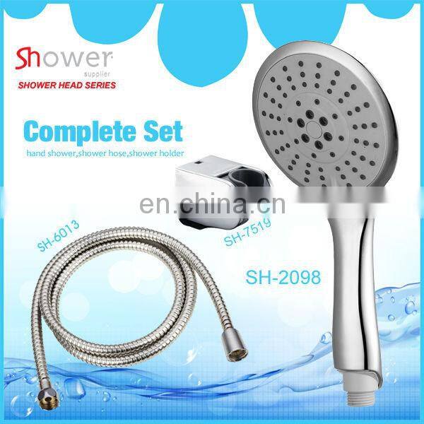 SH-2328 Round Five Functional Big Spray Face Chromed Plastic Bath Hand Shower