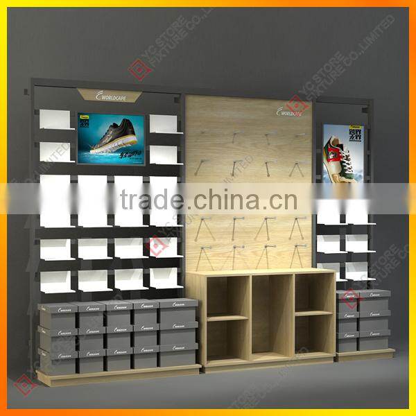 Large wall display multifunctional shelf