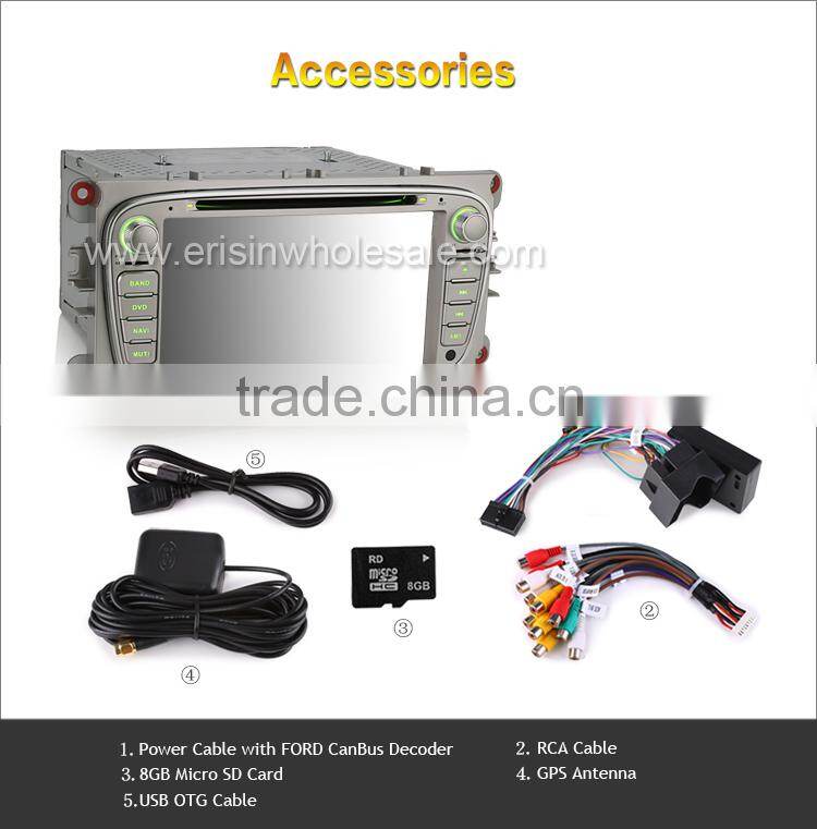 Erisin ES2608F 7" All-in-One Design for C/S-MAX Android 4.4.4 Car DVD