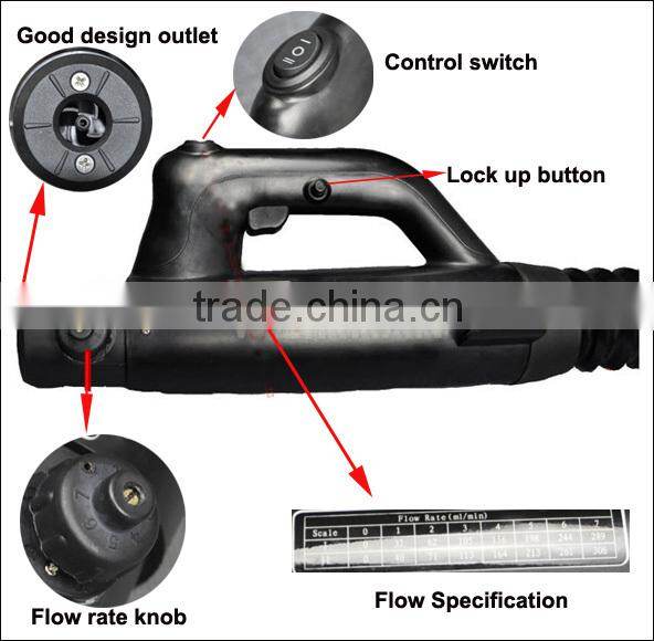 (74637) Innovative and new concept cordless ultra low volume electric knapsack mist duster sprayer