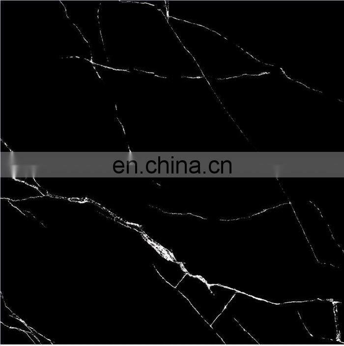 600x600 black glazed full body glossy dark porcelain floor tiles JM63807DF