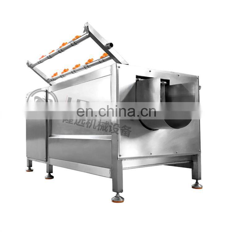 Automatic Potato Yam Washing Peeler Machine / Ginger Peeling Cleaning Machine