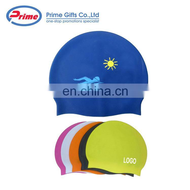Custom Printed 100% Silicone Waterproof Swim Cap