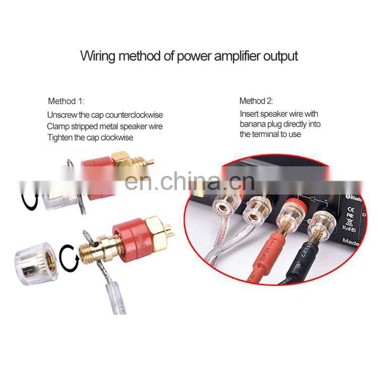 Assembled Black/Silver TPA3255 HiFi Power Amp 2.1 Channel Amplifier