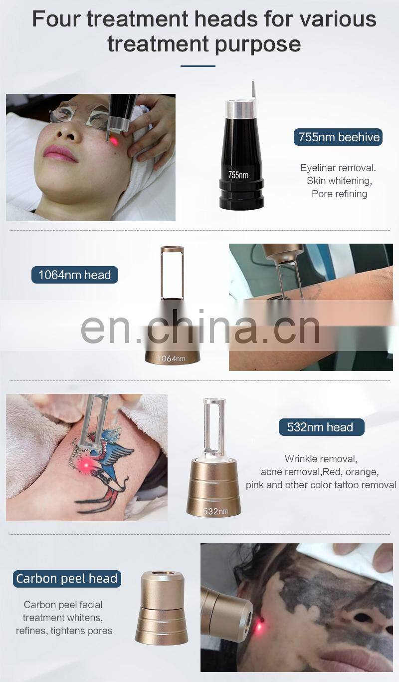 Best profession portable pico second laser eye brow tattoo malasma pigment removal machine