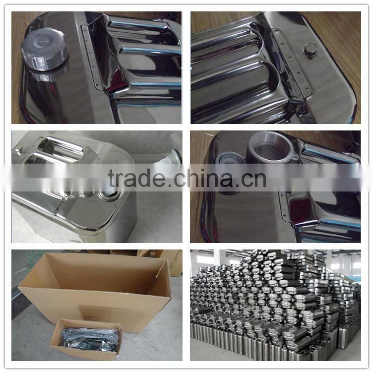 25L SS304 0.8mm polishing stainless steel gas tanks