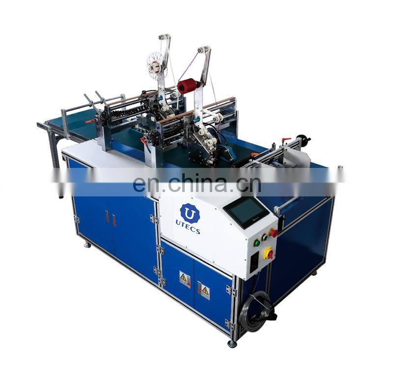 UST400-2A Double Side Adhesive Tape Applying machine, self-adhesive tape gluing equipment for carton box