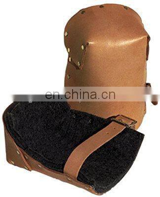 Leather EVA foam Elastic strap Soft Work Flooring Knee Pads for construction carpenter working Protection Leather Knee Pads