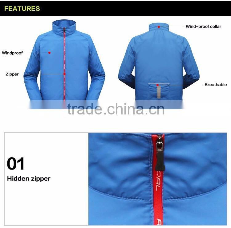 Wholesale china custom jacket , cycling clothing