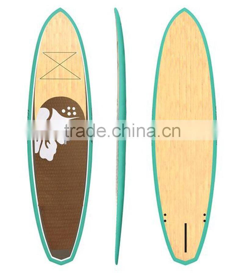 China factory bamboo SUP boards / Cheap price surfboard bamboo fiber board