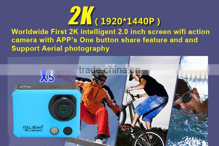 New 4K action sports camera with wifi& remote control underwaterproof with 50 meters