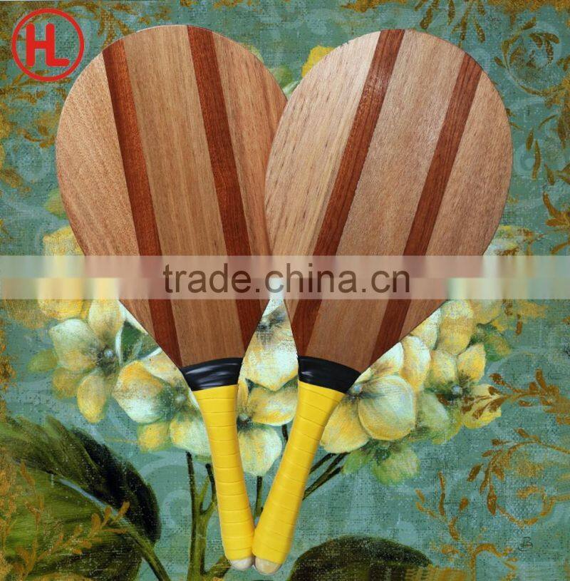 Frescobol game brand new panel solid wood beach tennis racket/beach bat/beach paddle
