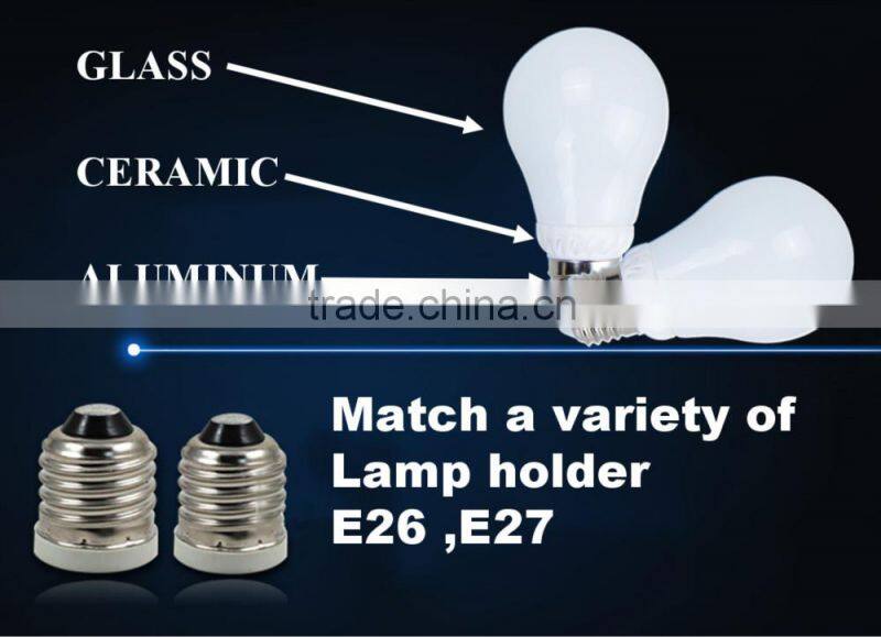 E27 7W /9W LED ceramic bulb with 100lm/w 2 years warranty trade assurance supplier