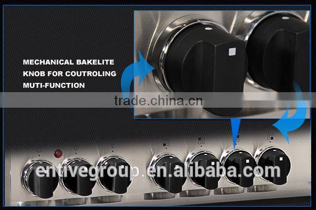 5 burner freestanding gas cooker range with oven