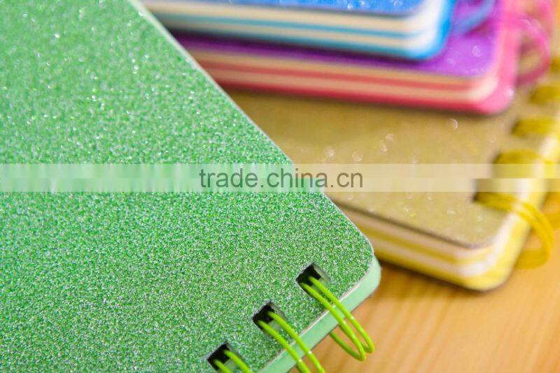 Shiny candy-colored powder fresh 48k coil notes Weight 0.18kg/pc size 80*16mm pocket size easy to carry design for young girl