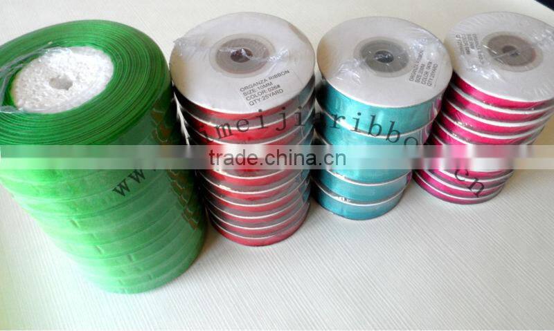 silver glitter metallic ployester gift ribbon