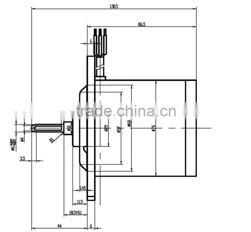 brushless dc motor china for brake vacuum pump