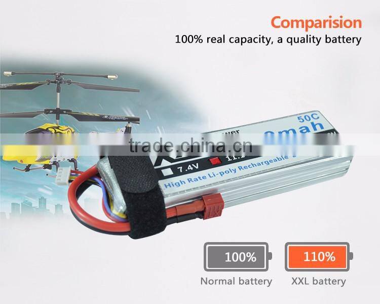 XXL 5000mah 11.1V lipo battery with Universal Plug System