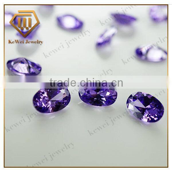 Synthetic name gemstone 4*6mm oval cut cubic zirconia