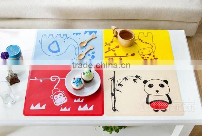 Easy to clean easy washing safe Repeated use silicone dinner table mat for kids