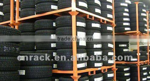 Steel plate stacking rack