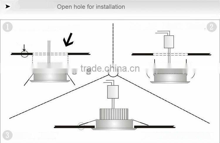 High Power 3W Downlight LED celling light led ceiling light 3x1w