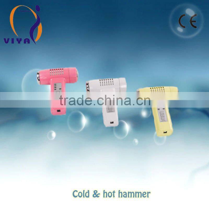 Portable Hot Cold hammer face massager machine