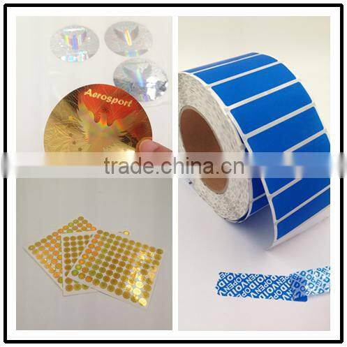 factory price waterproof pp material round food printing label sticker