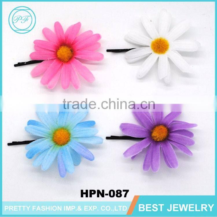 Wholesale Colorful Rose Fabric Flower Women Hair Accessories