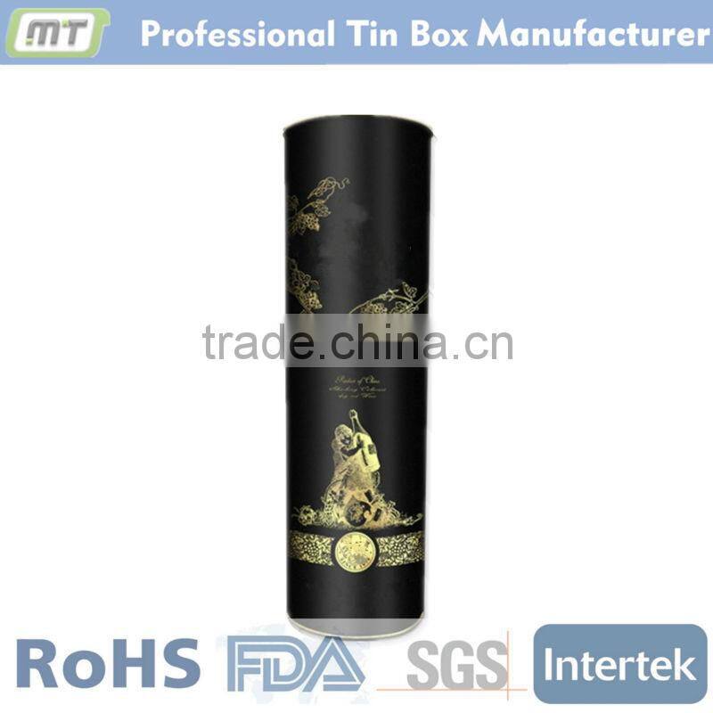 luxury high wine tin box
