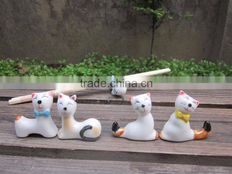 High quality Creative love birds decoration ceramics chopsticks holder chopsticks rack rest