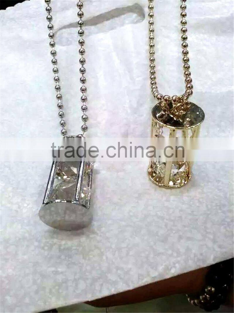 Fashion Necklace, Brass Pendant Necklace, PT2122.