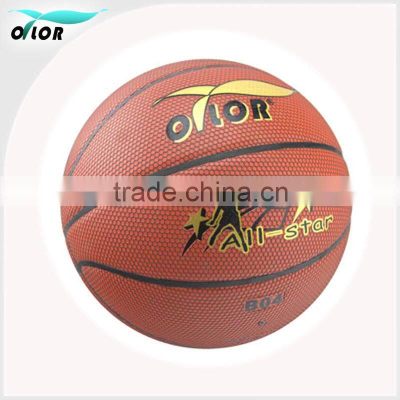 Official size and weight laminated PU basketballs