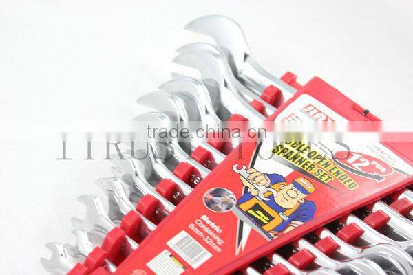 12pcs Double Open End Wrench Set WR9006