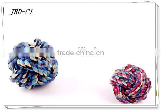 2015 all new Muticolour cotton rope ball pet toy and pet products