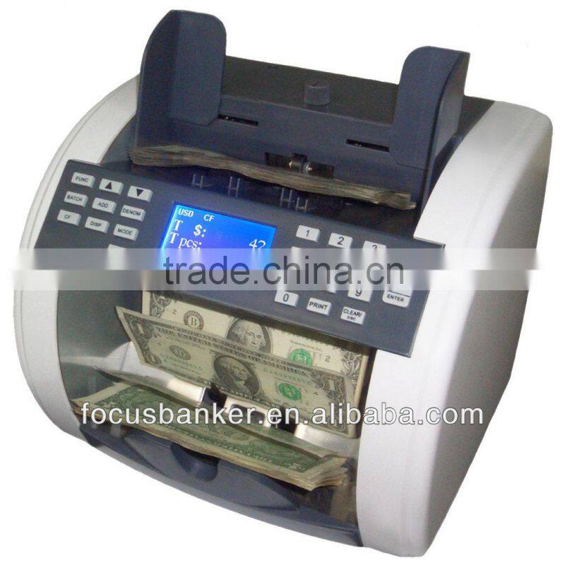 (hot ! ) mix value counting machine/currency counter/money detector with UV MG IR fake note detection for Guinean Franc(GNF)