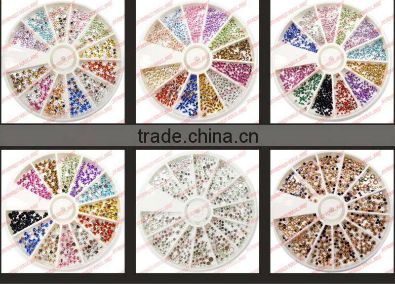 1.5mm/2mm/3mm/4mm/5mm nail art rhinestone wheel For Nail Decoration Wholesale 5915