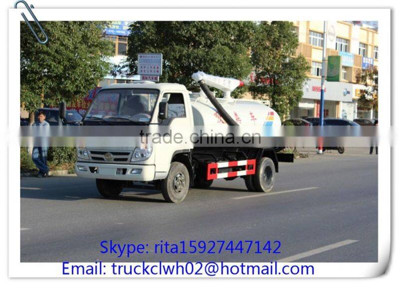 3000L to 4000L China fecal suction truck,4*2 small fecal suction truck