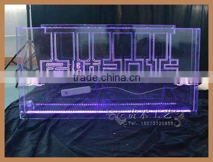 GH-I009 clear acrylic led sign display led outdoor display transparent led display