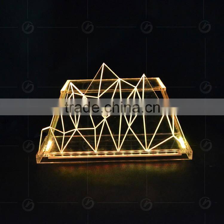 2015 new high quality acrylic led dj facade, night bar furniture