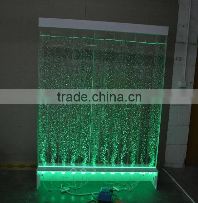 2015 new house decorative acrylic LED water bubble wall, water pannel
