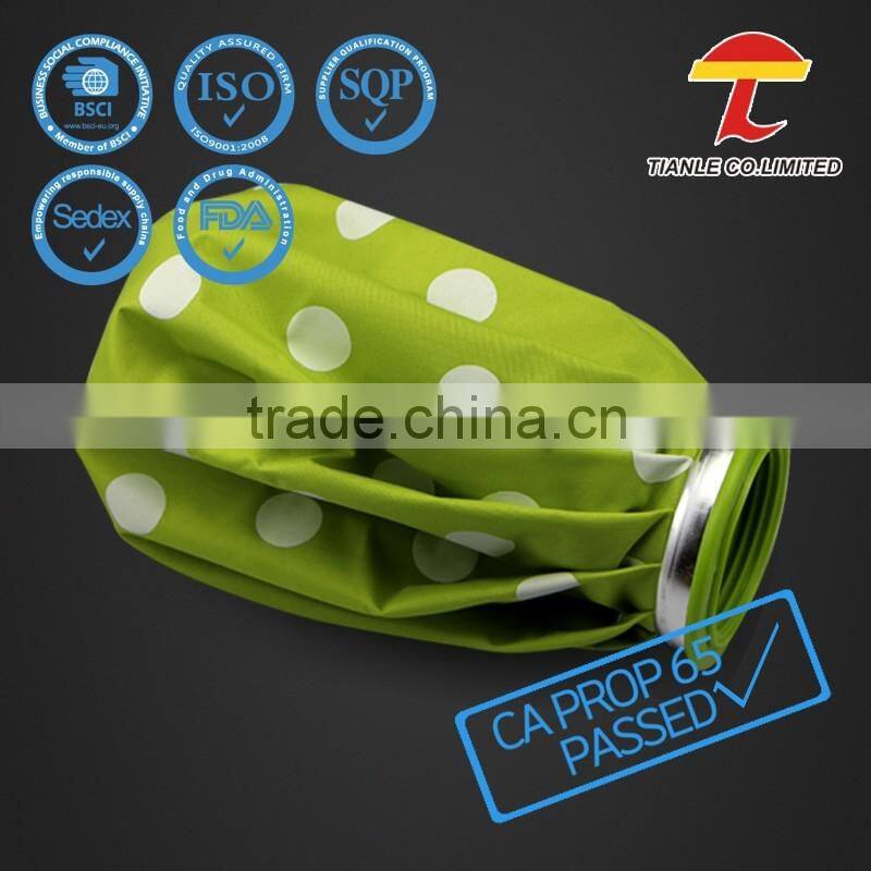 cute green color cap of Japanese medical ice bag