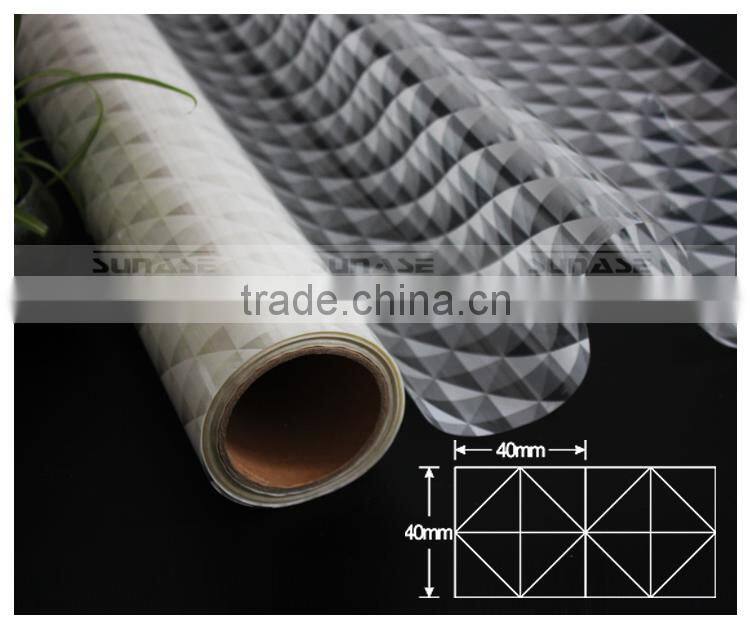 Decorative PET White Prism Gradation Window Film Similar to 3M Window Film