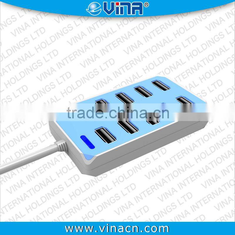 10 PORTS USB HUB 2.0 High Speed /Power AC Adapter