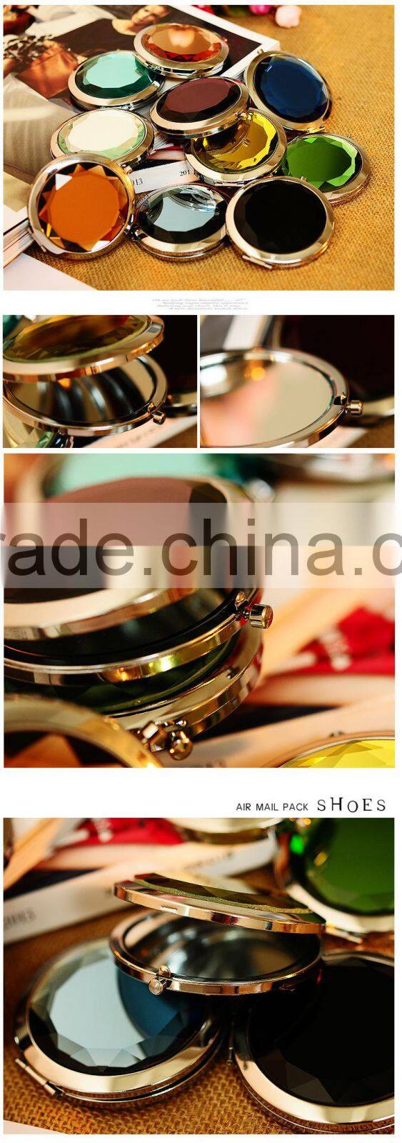 The small metal hand held mirrors wholesale small metal pocket mirror