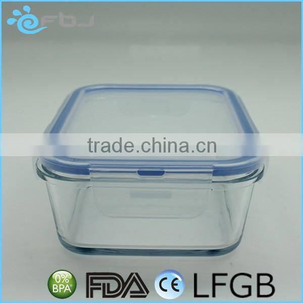Hot Sale Clear Airtight Microwave Pyrex Glass Lunch Box