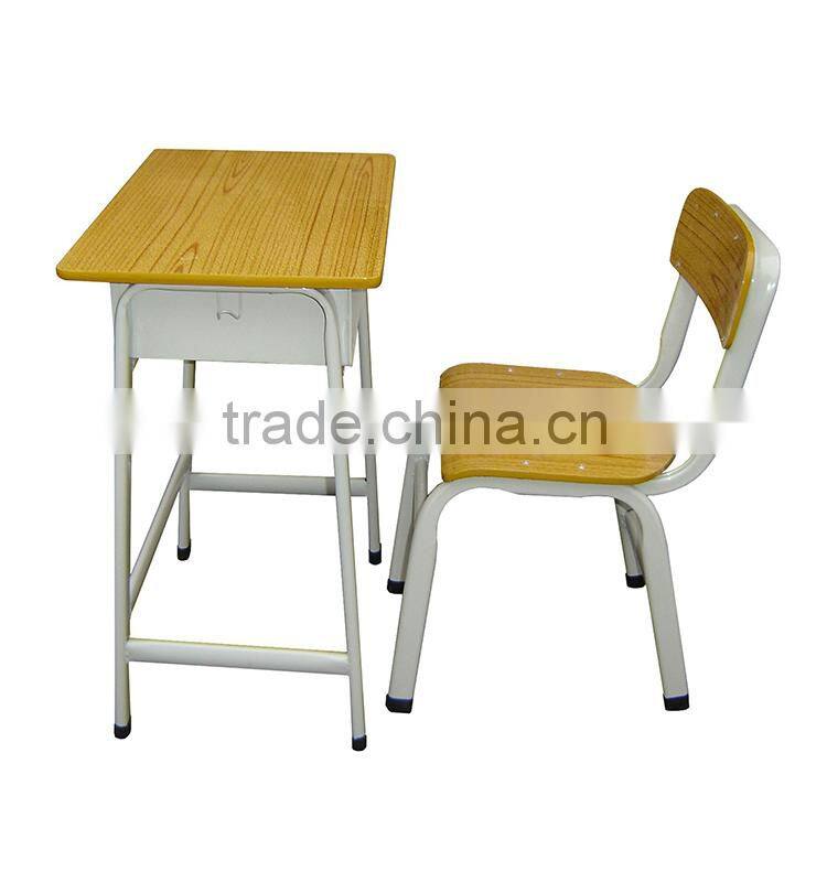 High Quality Single School Student Desk And Chair set