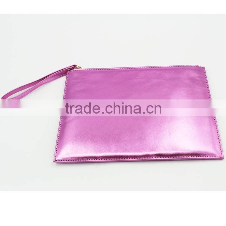 2016 factory directly fashionable clutch bag pink funky clutch bag women
