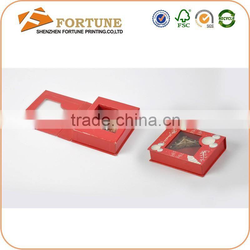 Factory Price Gift Box Kraft Paper Packaging Box With Clear Window