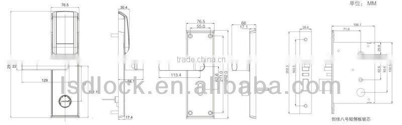 LSD8099 Intelligent Hotel WIFI Lock
